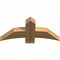Ekena Millwork Bellingham Timber Gable Bracket, Western Red Cedar, 36"W x 16"H x 3 1/2"D x 5 1/2"F, 11/12 Pitch GBW036X16X0406BEL00SWR - alternate 2